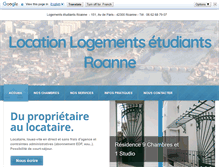 Tablet Screenshot of logement-etudiant-roanne.com
